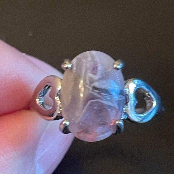 Elegant purple amethyst S925 silver ring size 9.5 - Picture 5 of 9